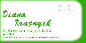 diana krajnyik business card